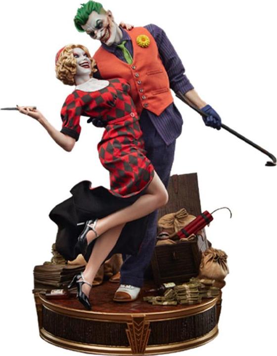 Sideshow DC Comics Mythos Statue 1/5 The Joker and Harley Quinn: Lawless Love 41 cm