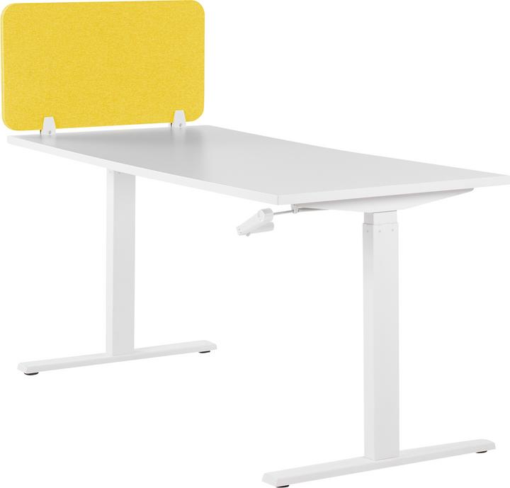 Produktbild Beliani Schreibtischtrennwand senfgelb 80 x 40 cm WALLY