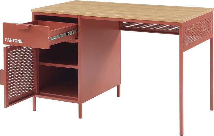 Image du produit Pantone Schreibtisch Metall terracotta 120cm (60 x 120 x 75 cm)