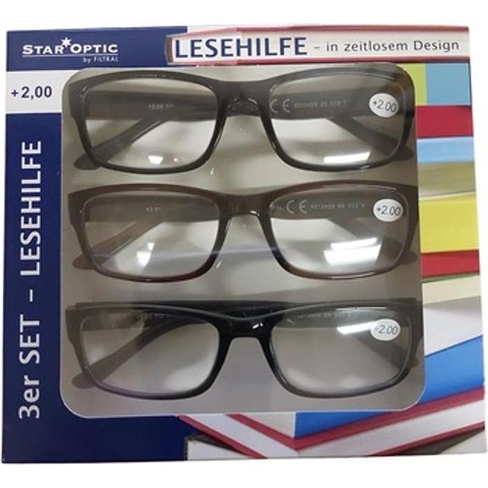 Staroptic Lesebrille 3-er Pack (+2) (62306097)