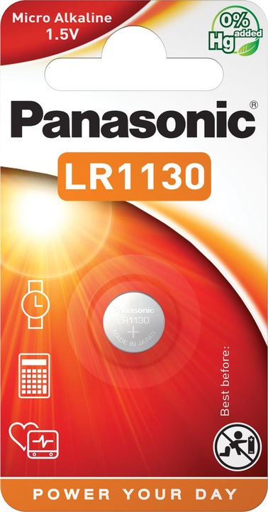 Actual product image Panasonic Micro Alkali LR1130 (1 pcs., AG10, 65 mAh)
