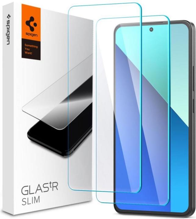 Immagine prodotto Spigen Glas.TR Slim Xiaomi Redmi Note 13 4G/LTE 2szt./2pcs AGL08295 szkło hartowane (2 pz., Xiaomi Redmi Note 13)
