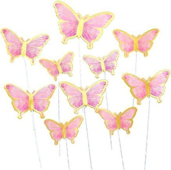 MU Style Alia Series Kuchen Topper Schmetterling (10-tlg. Set)