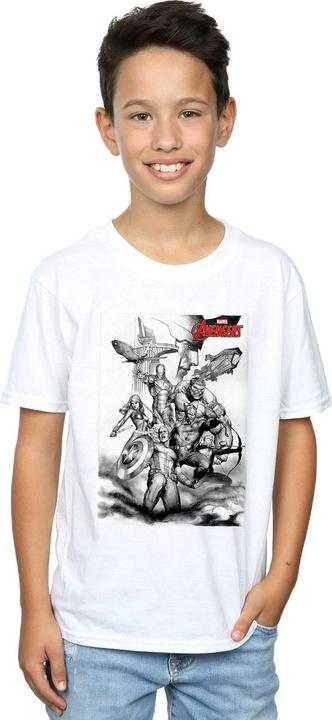 Produktbild Avengers Assemble Team Sketch TShirt Jungen (140, 146)
