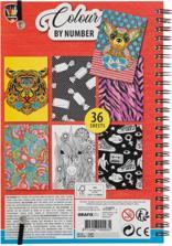 Image du produit Grafix Peinture par numéros Livre de coloriage avec crayons de couleur.