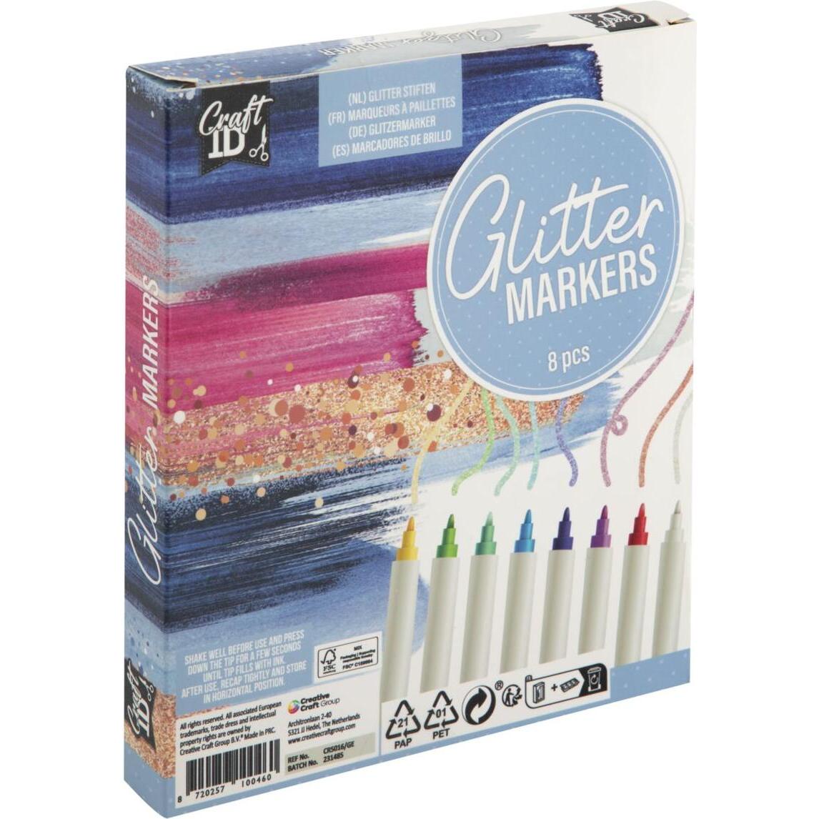 Thumbnail - Craft, Marker, Glitter markers 8 pcs (8 x)
