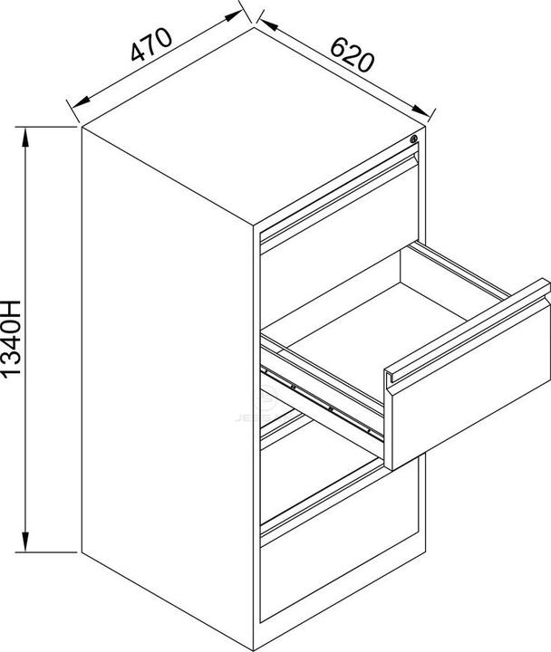 Image du produit Hanah Home Filing Cabinet