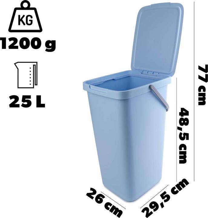 Produktbild Kadax Abfallbehälter mit Deckel und Griff (25 l)