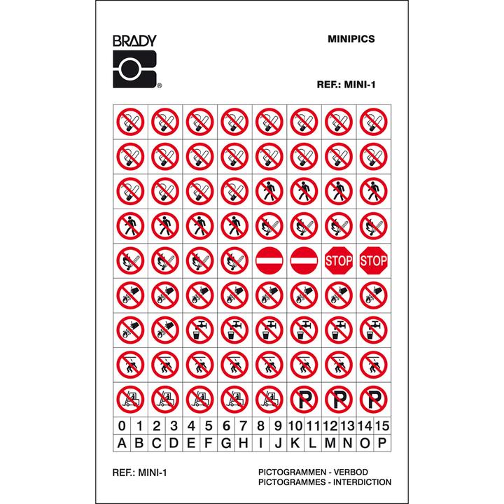 Produktbild Brady Mini-Pictograms - Mini 1: