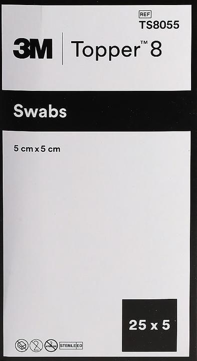 Actual product image Topper NW Compresses 5x5cm sterile