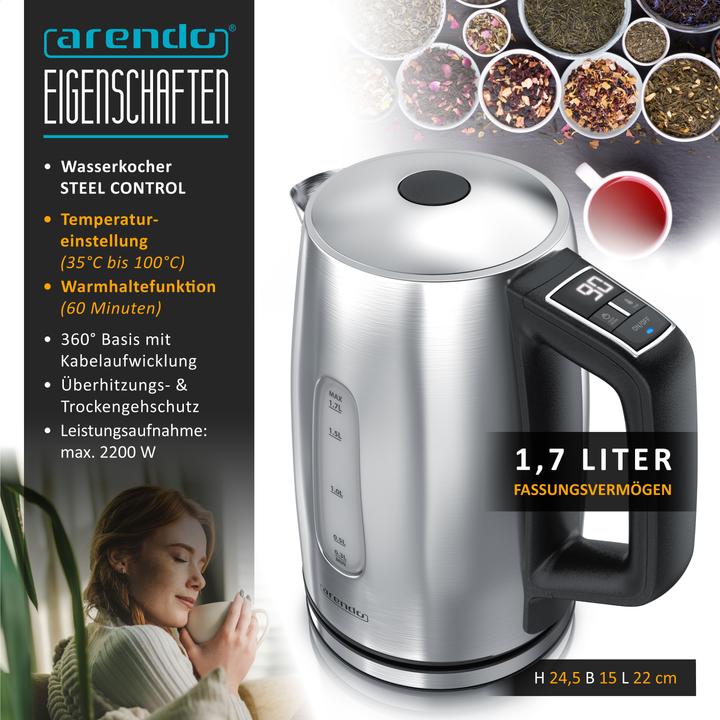 Image du produit Arendo Bouilloire électrique (1.70 l)