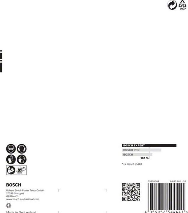 Actual product image Bosch Professional Zubehör EXPERT C470 Sandpaper multi-hole for random orbital sander, 150 mm, G 120, 5-pcs. (120)
