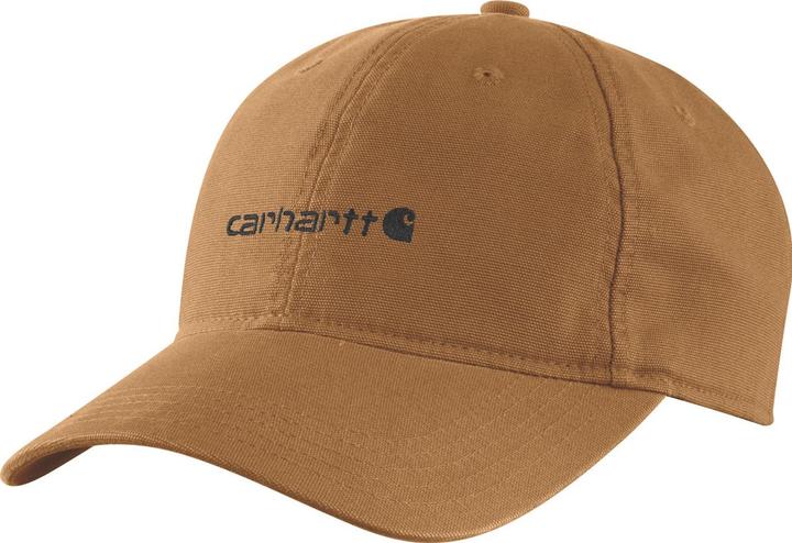 Carhartt Braune Canvas-Cap mit aufgestickter Grafik