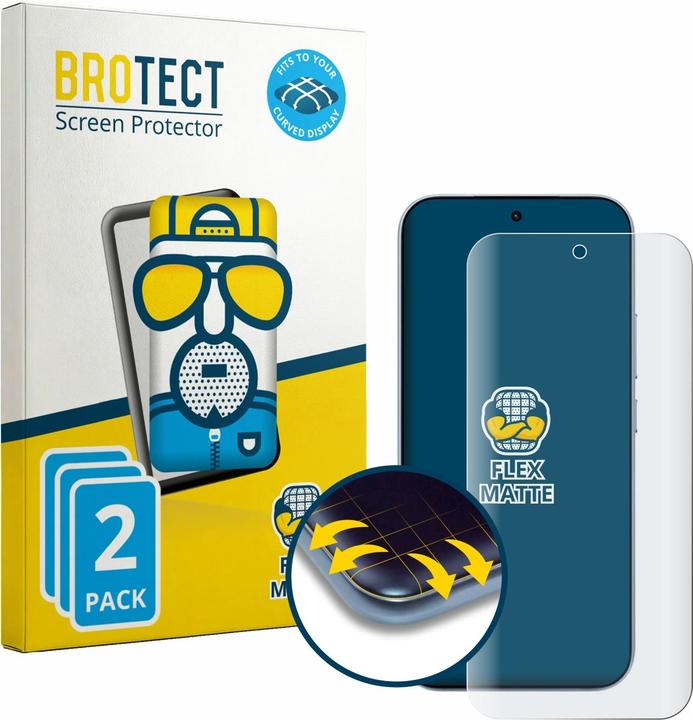 Produktbild BROTECT Fullscreen für Xiaomi 17T Schutzfolie Displayschutz Folie Matt Entspiegelungsfolie (2 Stk., Xiaomi 17)