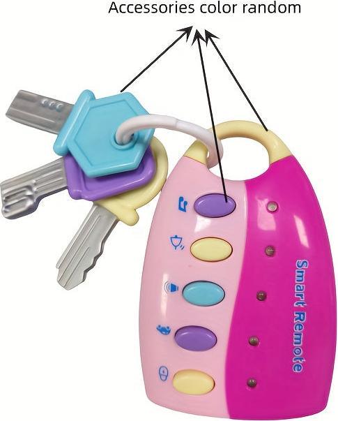 Immagine prodotto Activity Board Giocattolo per bambini con chiave dell'auto dei cartoni animati, voci di auto telecomandate