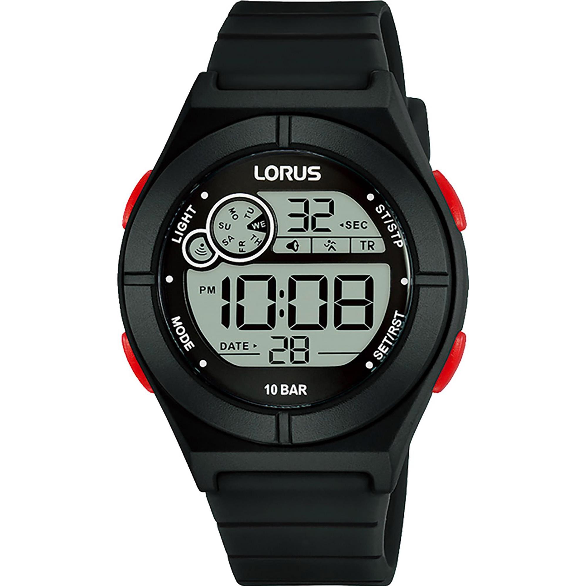 Lorus, Armbanduhr, Kids, Schwarz, (Digitaluhr, 36 mm)