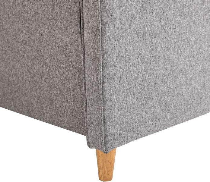 Image du produit Swisshandel24 Canapé double amovible avec coussins Lin Gris clair 141x65x78cm (2 places)