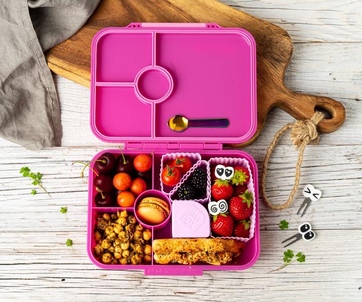 Produktbild Lekkabox Classic Lunchbox mit 4 Fächern & Trenner, berry