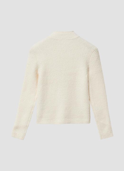 Produktbild s.Oliver Strickpullover Strickpullover im Slim Fit mit Stehkragen (134, 140)