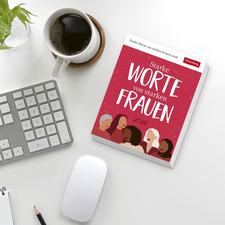 Produktbild Harenberg Starke Worte von starken Frauen Tagesabreisskalender 2026 (Deutsch)