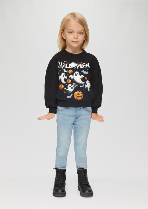 Produktbild s.Oliver Sweatshirt Unisex Sweatshirt mit Halloween-Print (140)