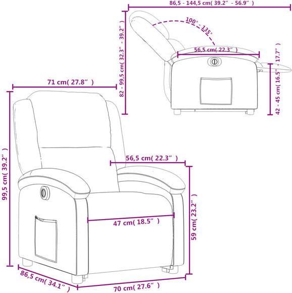 Actual product image vidaXL Relaxsessel mit Aufstehhilfe
