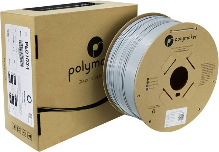 Actual product image Polymaker PolyLite ABS Grey 1.75mm 3kg (ABS, 1.75 mm, 3000 g)