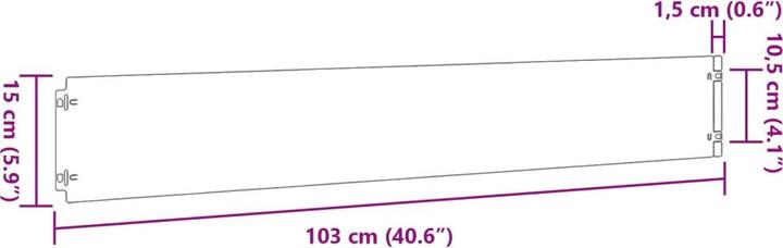Actual product image vidaXL Rasenkante (103 cm)