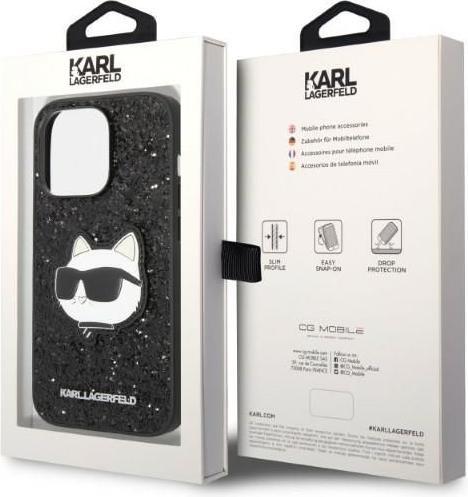 Produktbild Karl Lagerfeld iPhone 14 Pro 6.1 Glitter Choupette Patch (Apple iPhone 14 Pro)