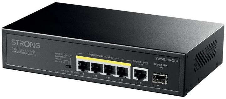 Actual product image Strong Switch 4 Porte Gigabit POE (SW5011POE+) (6 ports)