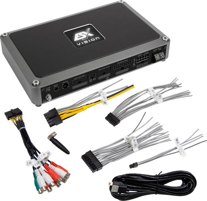 Image du produit ESX Vision VE1300.11SP, Amplificateur DSP 11 canaux, 100Watts