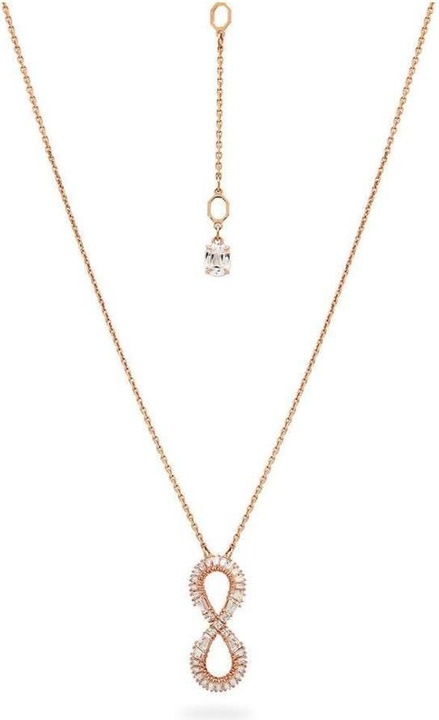 Produktbild Swarovski Hyperbola Halskette Unendlichkeit Weiss Roségold (Swarovski Metall)