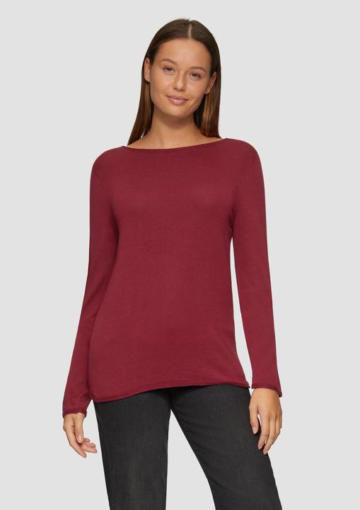 Actual product image s.Oliver Strickpullover Leichter Feinstrickpullover mit Rollkante (42)