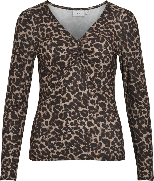 Actual product image Vila Leoprint top with long sleeves (S)