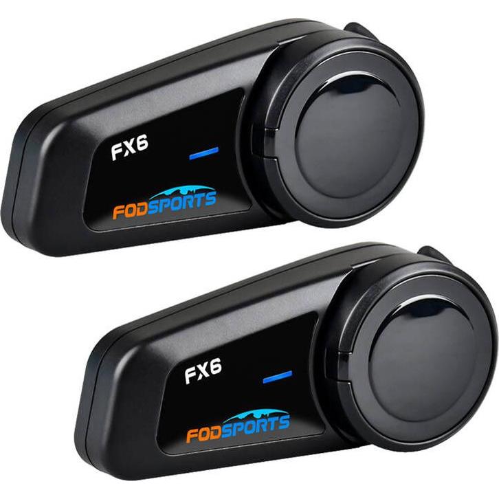 Fodsports, Motorradfunk, FX6 motorcycle intercom two-pack (black) (2er Set)