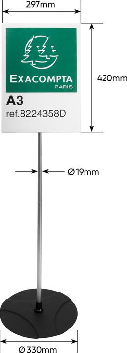 Produktbild Exacompta Bodenständer (A3)