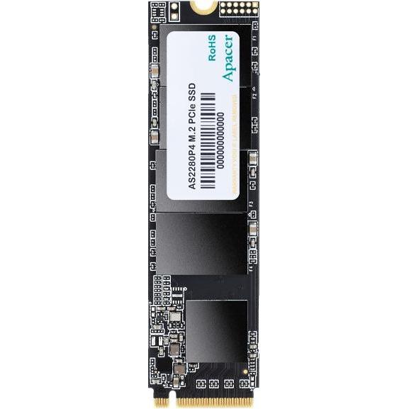 Apacer SSD 256GB 1.1G/1.8G AS2280P4 M.2 APA PCIe 3D TLC - Solid State Disk - NVMe (256 GB, M.2 2280), SSD