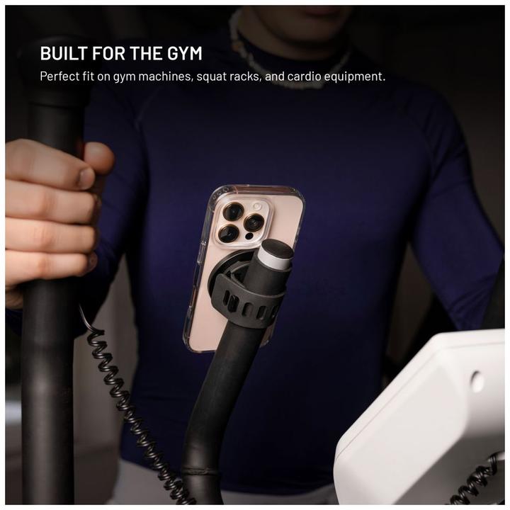 Actual product image Fixed Fitness mobile phone holder MagGrip Active with MagSafe holder black