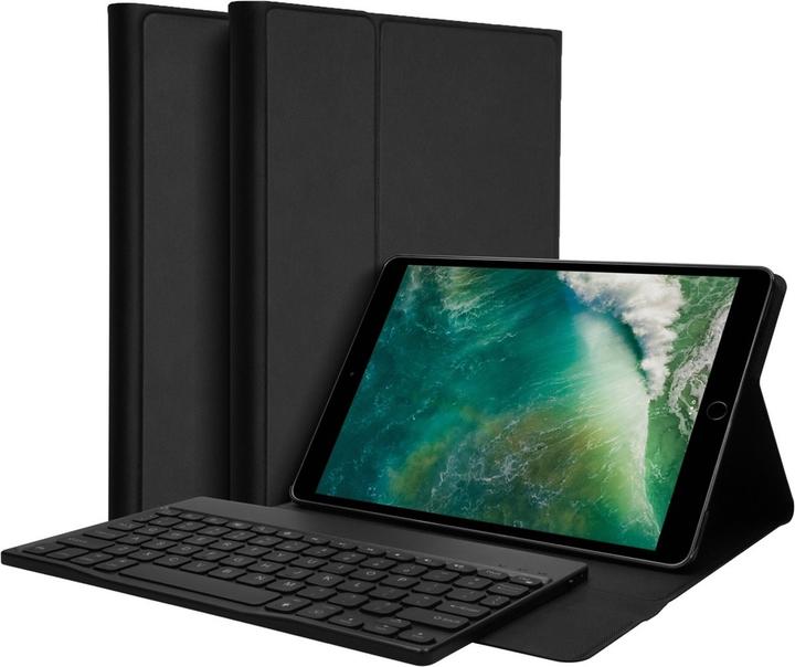 Produktbild Accezz QWERTY Bluetooth Keyboard Bookcase iPad (2018)/(2017)/Air(2)