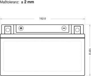 Image du produit Panther Batterien Batterie moto AGM YTX9-BS 12V 8Ah (12 V, 8 Ah)