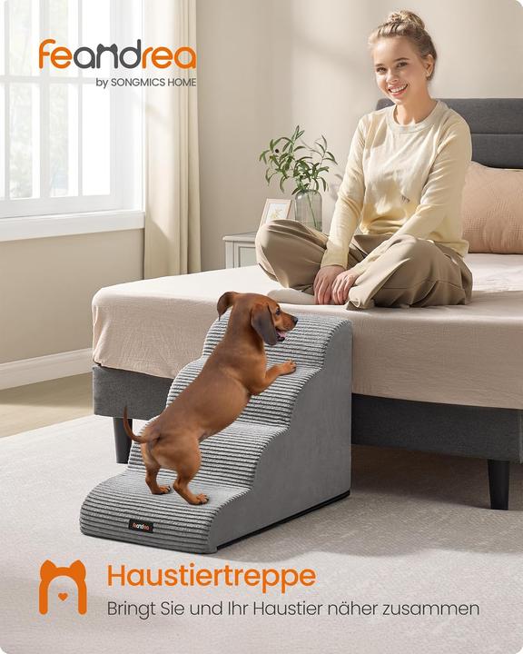Produktbild Feandrea Hundetreppe mit 4 Stufen (Hund, Waschbar)