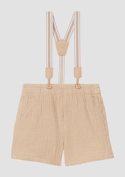 Actual product image S.Oliver Hose Musselin-Shorts mit abnehmbaren Hosenträgern (74)