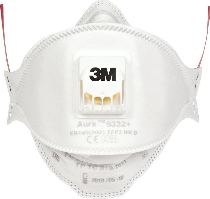 Image du produit 3M Masque de protection respiratoire Aura 9332+C2 (FFP3, 2x)