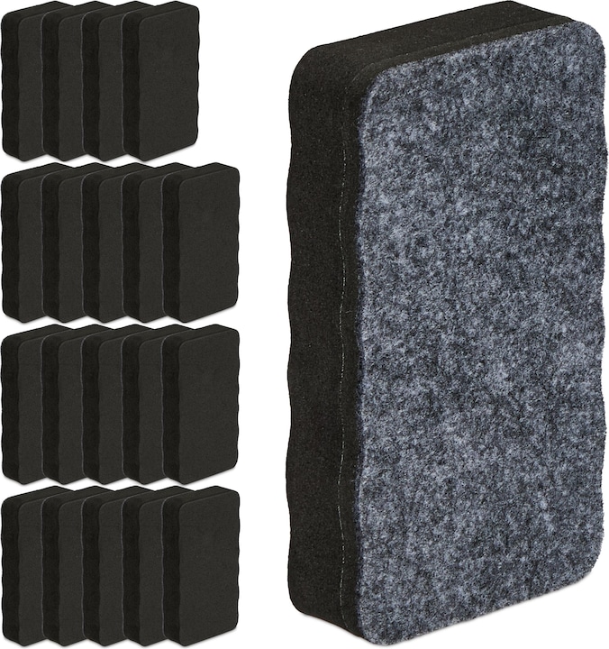 Relaxdays 20x whiteboard sponge