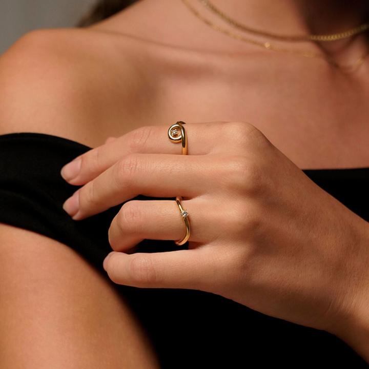 Productafbeelding One Damenring Jewels OJIFR03G-8 Gold 8 (8)