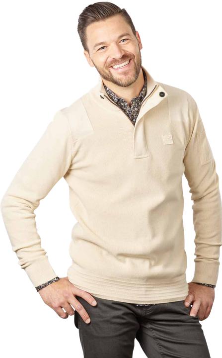 Immagine prodotto Pme Legend Half Zip Pullover Cotton Knit Bone White (3XL)