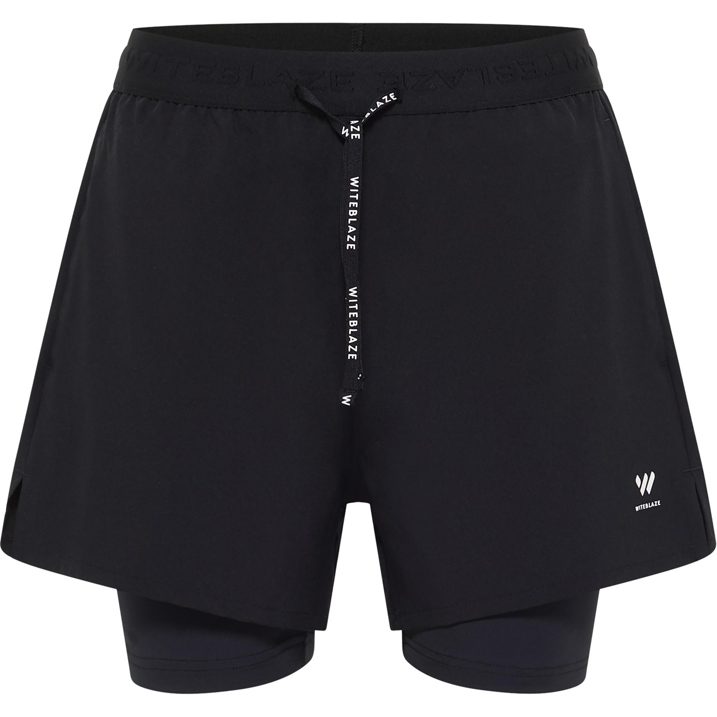 Witeblaze, Damen, Shorts, NOS SULU Ladies' 2 in 1 short, schwarz Grösse: 44, Schwarz, (44)