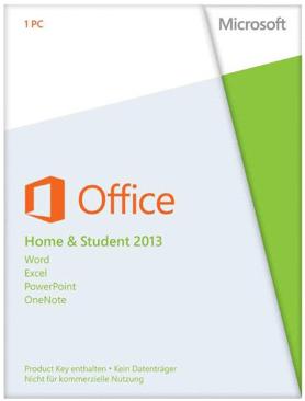 Produktbild Microsoft Office Home and Student 2013 (1 User, unbegrenzt)