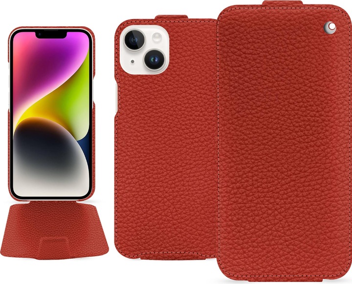 Actual product image Noreve Vertical leather shell (Apple iPhone 15 Plus)