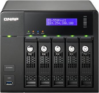 Produktbild QNAP TS-559 Pro II, Professional NAS für 5 Festplatten, AD